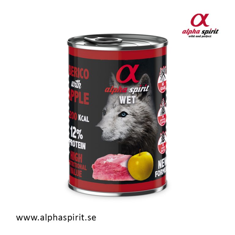 Burk Ibericogris med äpple 400 gram