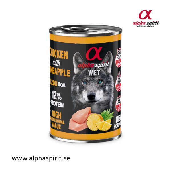 Burk Kyckling med ananas 400 gram