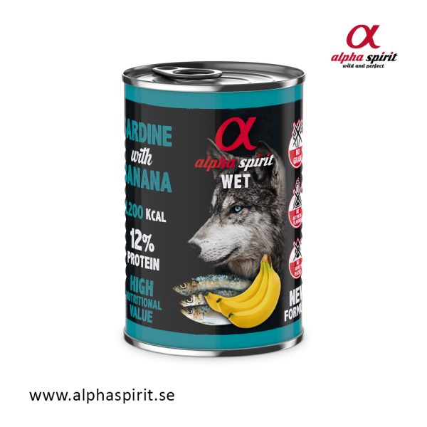 Burk Sardin med banan 400 gram