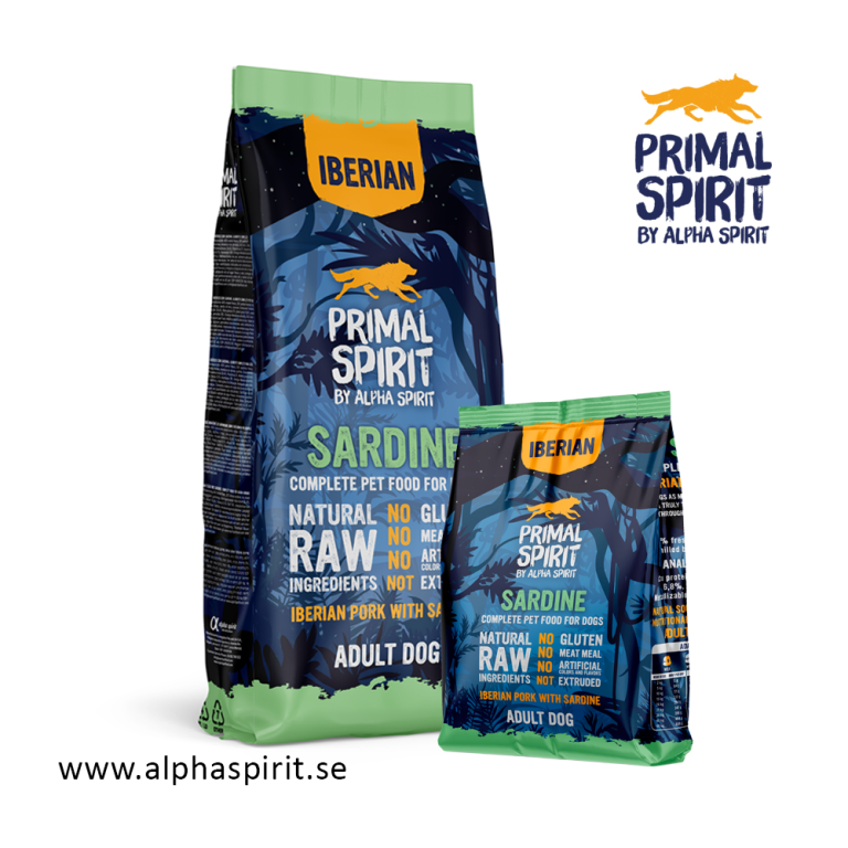 Primal Spirit Sardine, med ibericogris och sardin