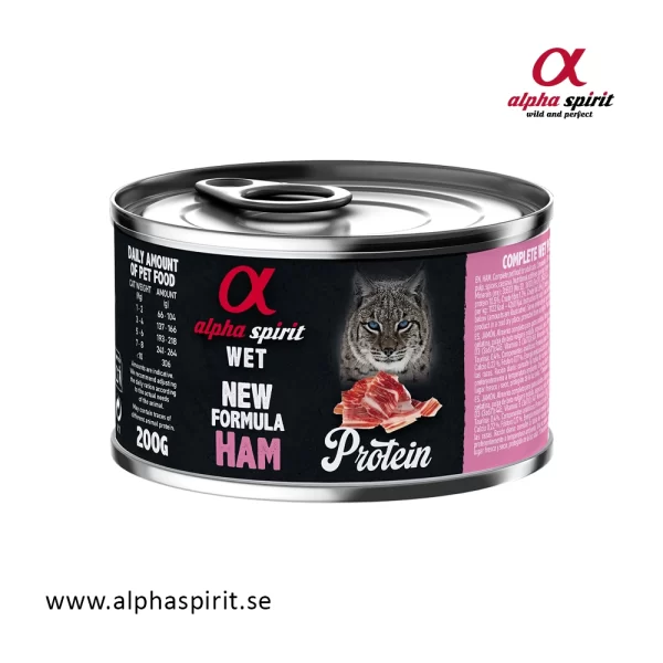 Alpha Spirit katt skinka 200g