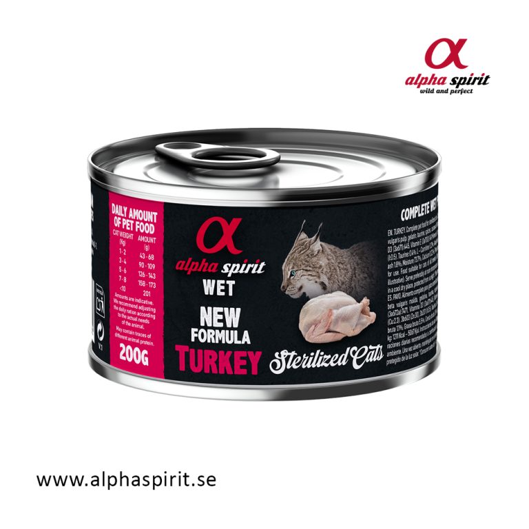 Alpha Spirit katt kalkon steriliserad 200g